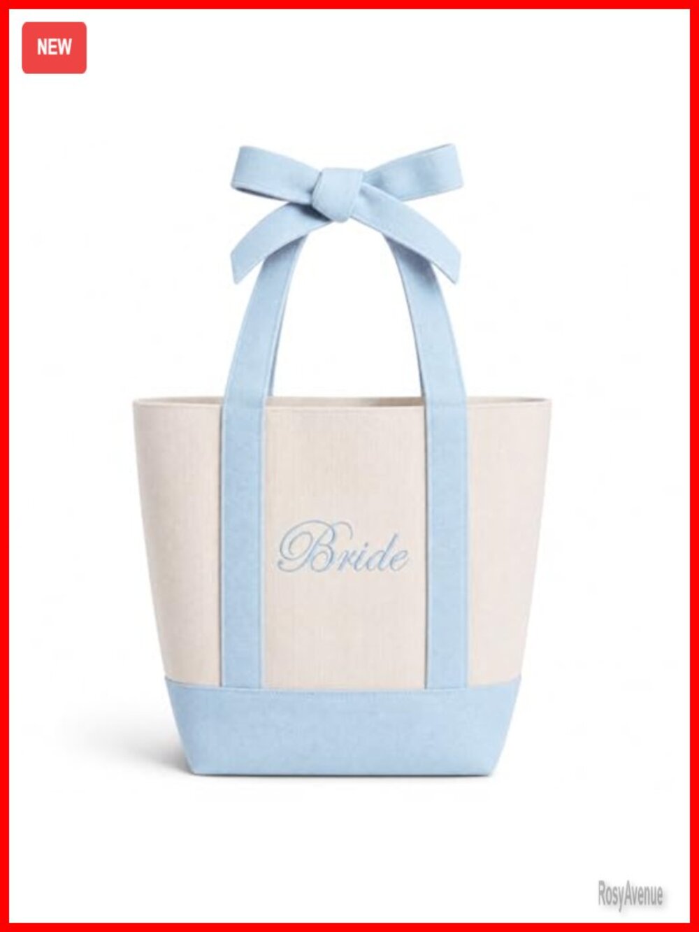 Bride Canvas Tote Bag Embroidered Bridesmaid Bachelorette Gift
